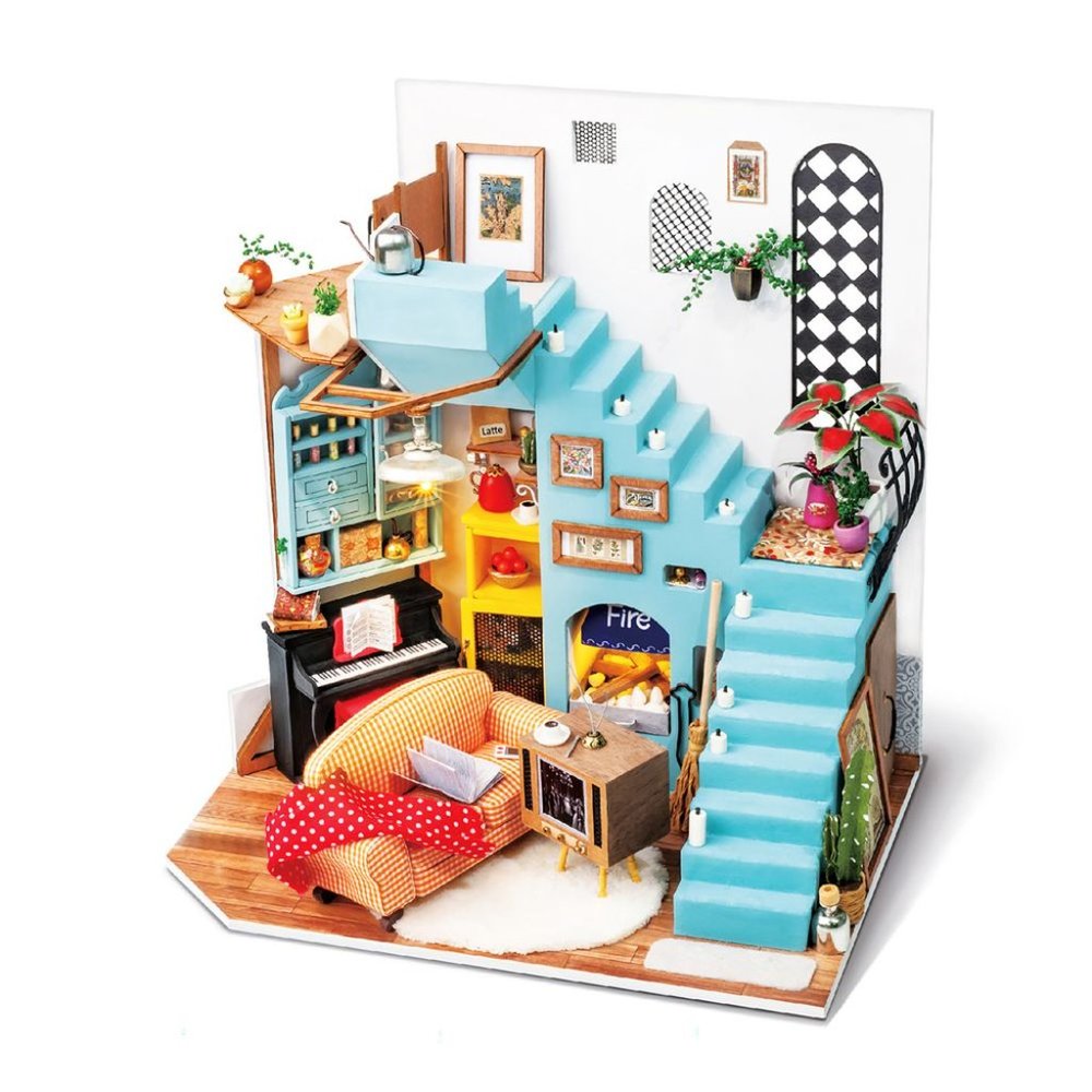 DIY 3D Dollhouse Puzzle - Joy's Living Room